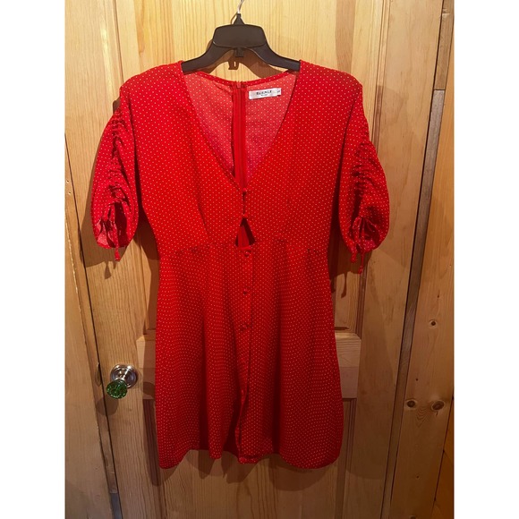 100% cotton ELENZA by L&L Polka Dot Dress - Picture 1 of 6